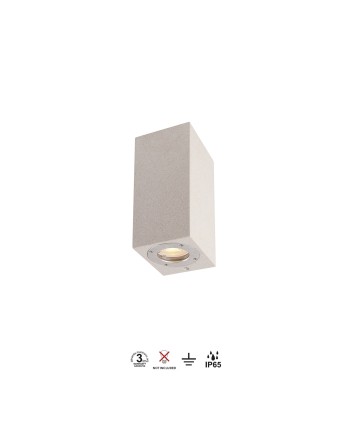 LEVI * APLIQUE EXTERIOR BLANCO IP65 2L*GU10
